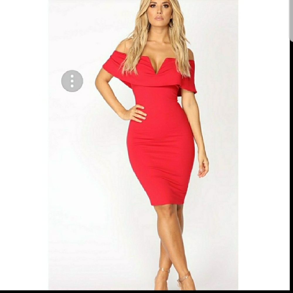Fashion Nova off the shoulder dress